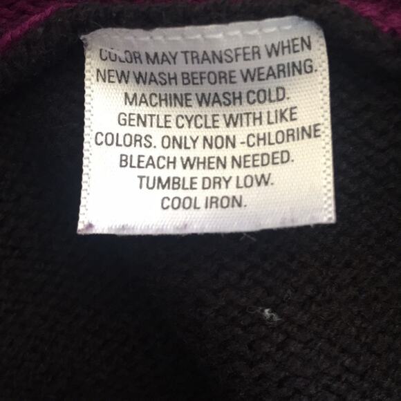 STYLE & CO Wide Vertical Stripe Cowl Neck 3/4 Wide Sleeve Sweater Size Small - Picture 5 of 5